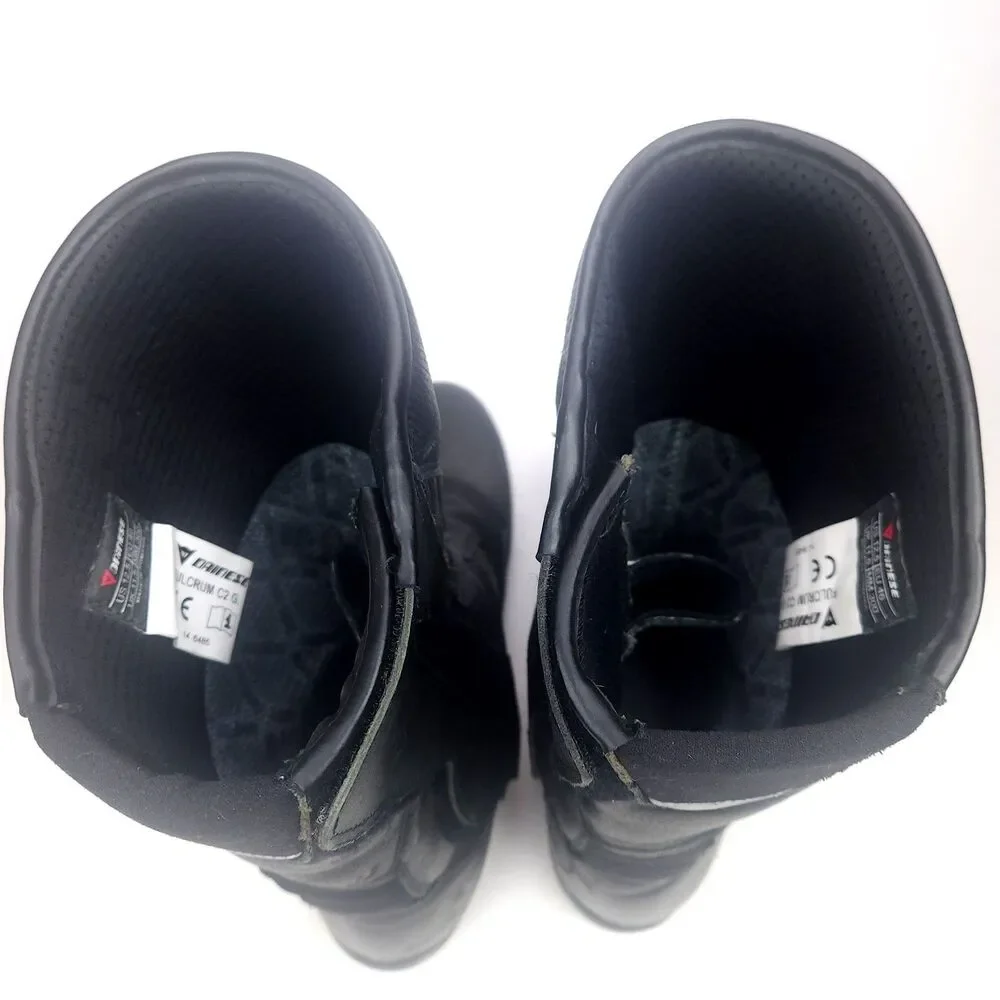 DAINESE Fulcrum GT G Gore Tex Black Leather Riding Motorcycle Boots US 12.5
